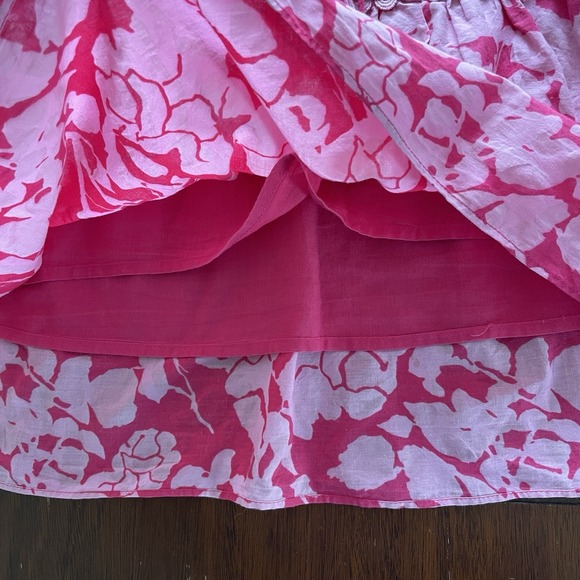 Hyacinth House Tuckernuck Women's Pink Floral Puff Mini Dress Small Feminine - Picture 14 of 16